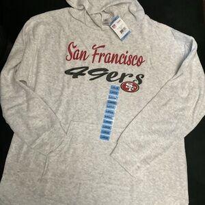 NFL San Francisco 49ers Light Gray Hoodie